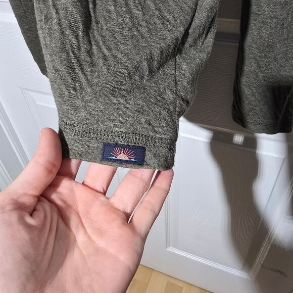 FAHERTY cloud Cotton Henley Shirt - Picture 3 of 5